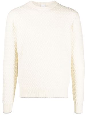 Eleventy textured-knit wool-blend jumper - Neutrals