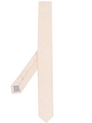 Eleventy textured wool tie - Neutrals