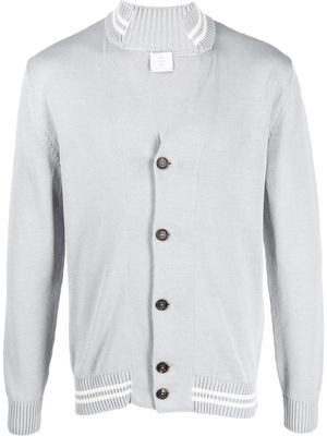 Eleventy twin-tipped cotton cardigan - Grey