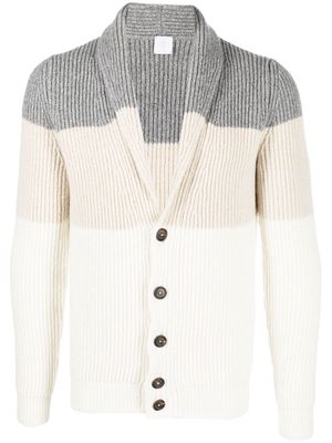 Eleventy v-neck knitted cardigan - Grey