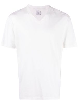Eleventy V-neck short-sleeved T-shirt - White