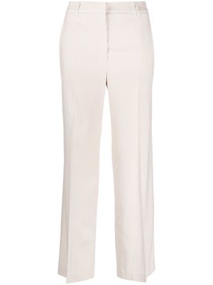 Eleventy wide-leg pleated trousers - Neutrals