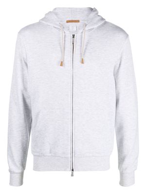 Eleventy zip-up lounge hoodie - Grey