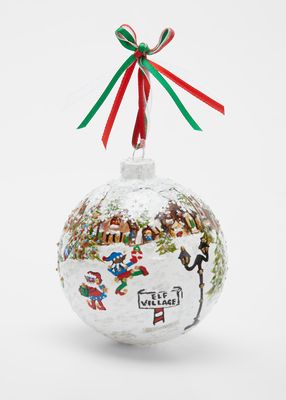 Elf Village Christmas Ornament