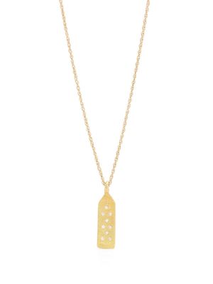 ELHANATI 18kt yellow gold Maison Tag medium diamond necklace