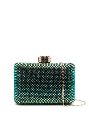 Elie Saab crystal-embellished clutch bag - Green