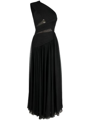 Elie Saab cut-out draped maxi dress - Black