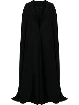 Elie Saab full length wool cape - Black