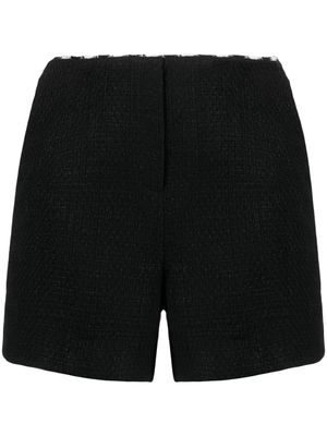 Elie Saab high-waisted tweed mini shorts - Black