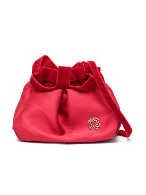 ELIE SAAB JUNIOR bow-detail satin bag - Red