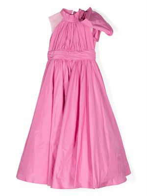 ELIE SAAB JUNIOR bow-detail taffeta dress - Pink