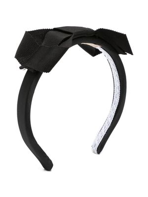ELIE SAAB JUNIOR bow-detail thin headband - Black