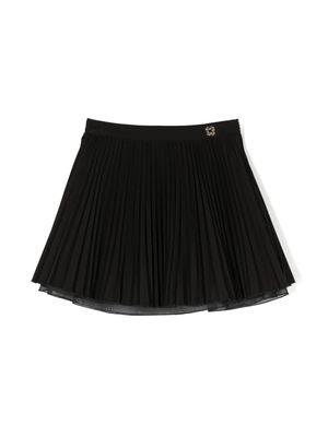 ELIE SAAB JUNIOR layered pleated skirt - Black