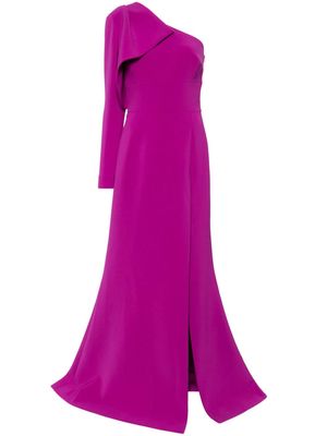 Elie Saab one-shoulder asymmetric gown - Purple