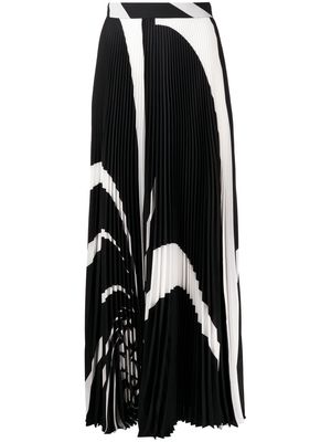 Elie Saab pleated maxi skirt - Black