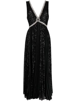 Elie Saab sequin-embellished gown - Black