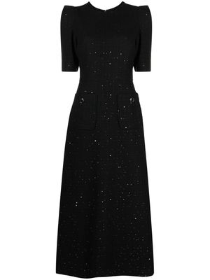 Elie Saab sequin-embellished maxi dress - Black