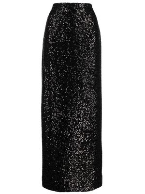 Elie Saab sequin-embellished maxi skirt - Black