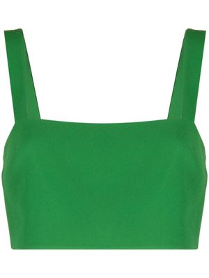 Elie Saab square-neck sleeveless crop top - Green