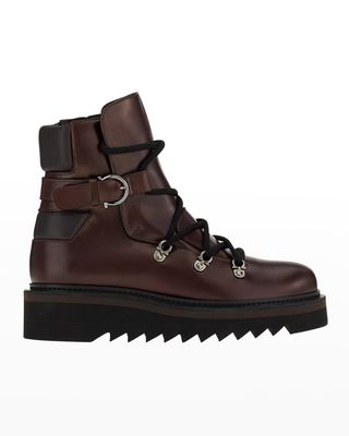 Elimo Runway Leather Hiker Boots