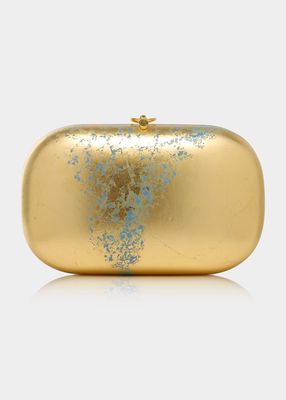 Elina Plus 24-karat Fine Gold Leaf Clutch Bag
