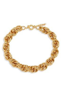 Éliou Bronco Chain Choker Necklace in Gold