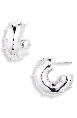 Éliou Klaus Chunky Hoop Earrings in Silver