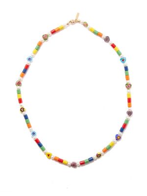 Éliou - Selma Pearl, Enamel & 14kt Gold Necklace - Mens - Multi