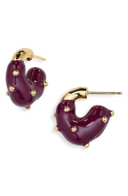 Éliou Theo Dipped Chunky Hoop Earrings in Purple