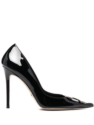 Elisabetta Franchi 110mm stiletto leather pumps - Black