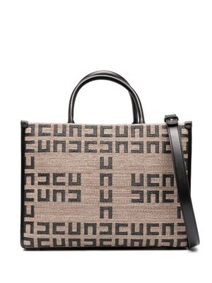 Elisabetta Franchi all-over logo-pattern tote bag - Neutrals