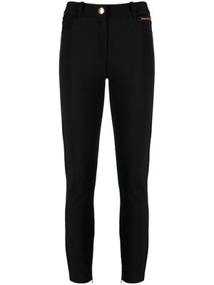 Elisabetta Franchi Bi-elastic skinny-cut trousers - Black