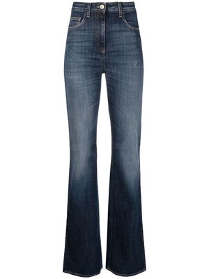 Elisabetta Franchi bootcut wash-effect jeans - Blue
