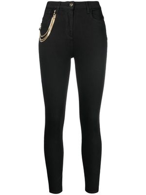 Elisabetta Franchi chain-detail skinny jeans - Black