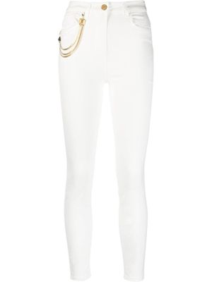 Elisabetta Franchi chain-detail skinny jeans - White