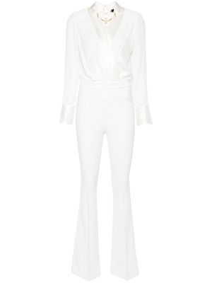 Elisabetta Franchi chain-embellished jumpsuit - White