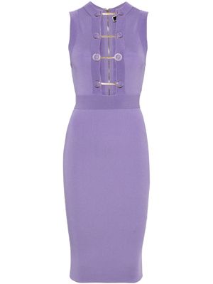 Elisabetta Franchi chain-link midi dress - Purple
