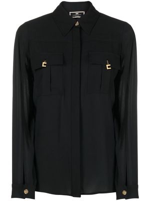 Elisabetta Franchi charm-detail shirt - Black