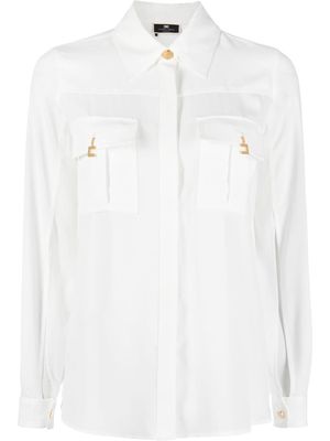 Elisabetta Franchi charm-detail shirt - White