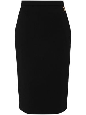 Elisabetta Franchi crepe midi pencil skirt - Black