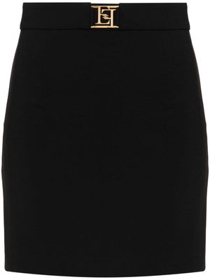 Elisabetta Franchi crepe mini skirt - Black