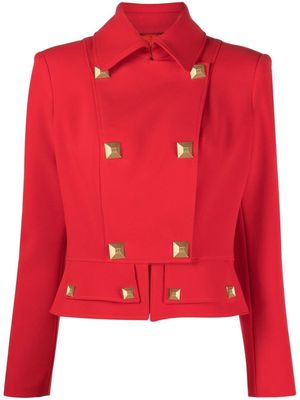 Elisabetta Franchi cropped double-breasted jacket - Red
