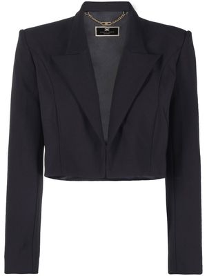 Elisabetta Franchi cropped tailored blazer - Black