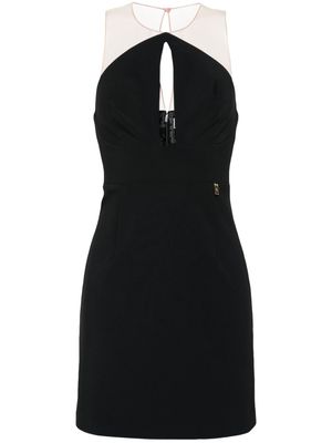 Elisabetta Franchi cut-out crepe mini dress - Black
