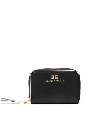 Elisabetta Franchi Essential logo-debossed wallet - Black