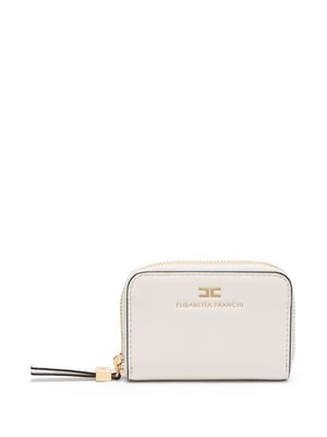 Elisabetta Franchi Essential logo-debossed wallet - Neutrals