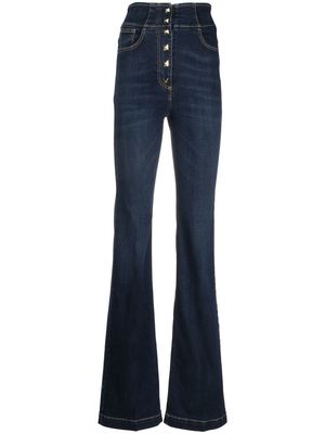 Elisabetta Franchi high-rise flared jeans - Blue
