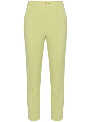 Elisabetta Franchi high-waist cropped trousers - Green