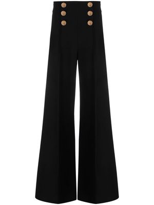 Elisabetta Franchi high-waist palazzo trousers - Black