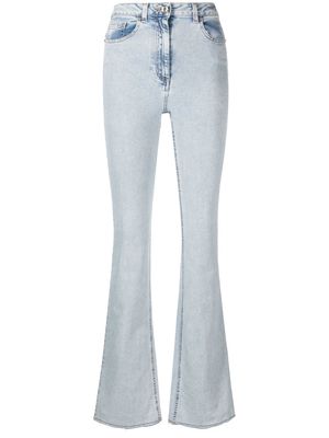 Elisabetta Franchi high-waisted bootcut jeans - Blue